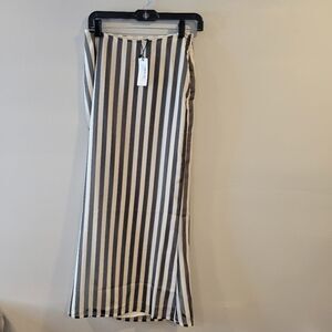 Nasty Gal Sheer Stripe Long Maxi Skirt Size US 2